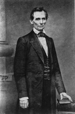 Abraham Lincoln, photograph taken by Matthew Brady on February 27, 1860. Courtesy of the Library of Congress.